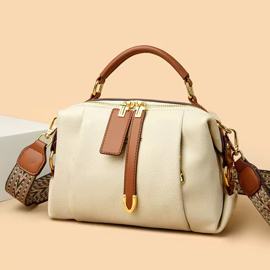 TrekTote™ – Large PU Leather Shoulder Bag – Boho Strap Travel Handbag