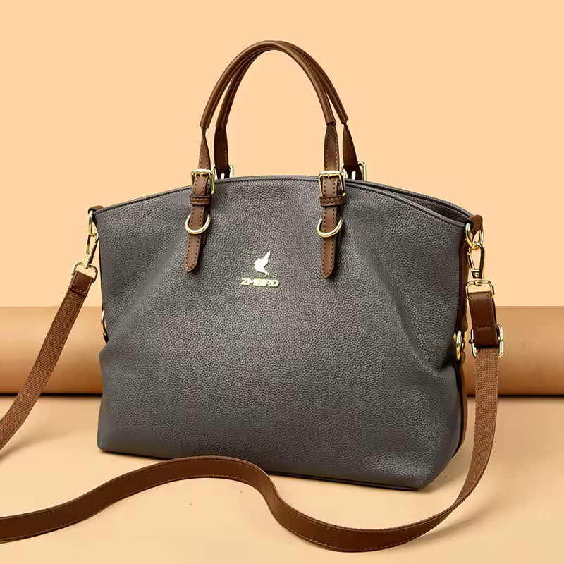 DayPort™ – High-Capacity PU Tote Bag – Soft Shoulder Crossbody Handbag